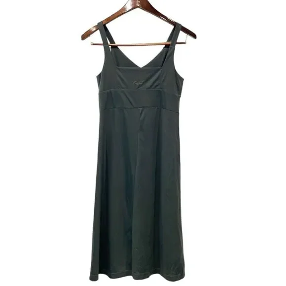 Kuhl Prima Knit Sleeveless Outdoor A-line Dress Dark Olive Green women’s Sz Sm - Picture 4 of 9